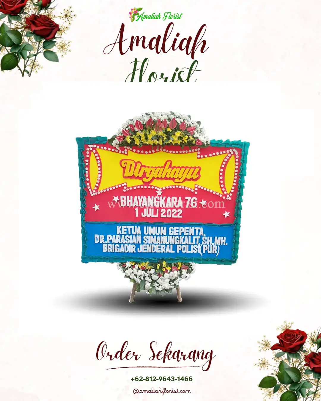 Papan Bunga HUT Ulang Tahun Klampokarum